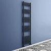 Toreno Black W500 X H1800mm Heated Towel Rail