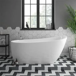 Toreno 1665 Modern Slipper Free Standing Bath