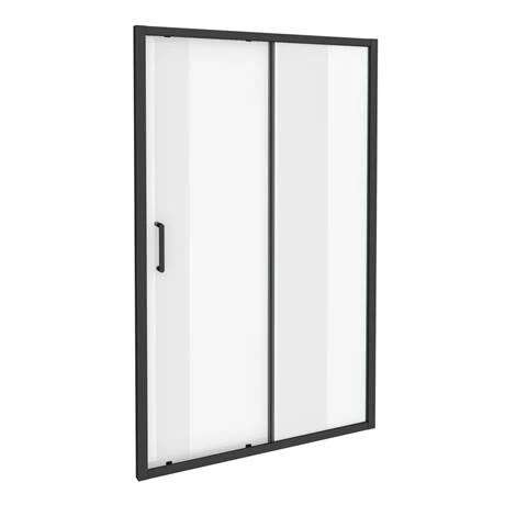 Toreno Matt Black 1000 X 1850 Sliding Shower Door 3 Toreno Matt Black 1000 X 1850 Sliding Shower Door - Image 3