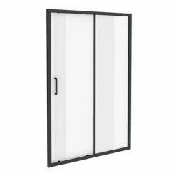 Toreno Matt Black 1100 X 1850 Sliding Shower Door -Toreno Shop BLK11SLD D2 460