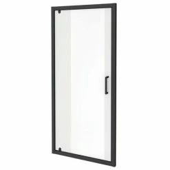 Toreno Matt Black 800 X 1850 Pivot Shower Door -Toreno Shop BLK8PVD d3 460