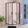 Toreno Matt Black 800 X 800mm Quadrant Shower Enclosure