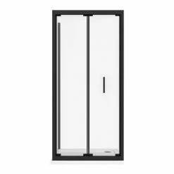 Toreno Matt Black 900 X 900mm Bi-Fold Door Shower Enclosure + Pearlstone Tray 9 Toreno Matt Black 900 X 900mm Bi-Fold Door Shower Enclosure + Pearlstone Tray -Toreno Shop BLK9BFSE d4 460