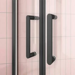 Toreno Matt Black 900 X 900mm Quadrant Shower Enclosure + Pearlstone Tray 10 Toreno Matt Black 900 X 900mm Quadrant Shower Enclosure + Pearlstone Tray -Toreno Shop BLK9QSE d4 460