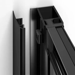 Toreno Matt Black Quadrant Concealed Screw Cover Profiles