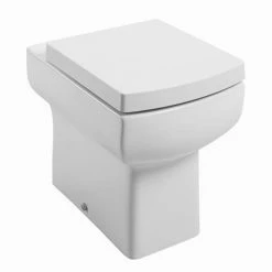 Toreno Gloss White WC Unit With Cistern + Slimline Soft Close Seat W500 X D200mm -Toreno Shop CUBO BTW l 460