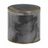 Toreno Grey Marble Brass Effect Storage Pot
