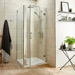Toreno 8mm Square Hinged Door Shower Enclosure - Easy Fit