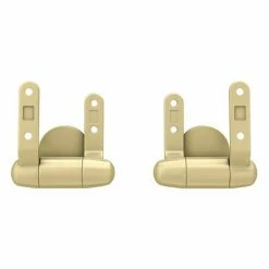 Toreno High Gloss White MDF Bottom Fixing Toilet Seat Brushed Brass Hinges 7 Toreno High Gloss White MDF Bottom Fixing Toilet Seat Brushed Brass Hinges -Toreno Shop MSC020 N BB d4 460