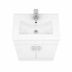 Toreno White 620mm Vanity Unit (Flat Packed) -Toreno Shop MV600FP d3 460