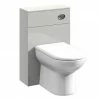 Toreno Light Grey 500x200mm BTW Toilet Unit Inc. Cistern + Round Pan