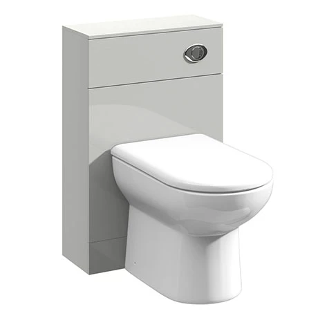 Toreno Light Grey 500x200mm BTW Toilet Unit Inc. Cistern + Round Pan 1 Toreno Light Grey 500x200mm BTW Toilet Unit Inc. Cistern + Round Pan