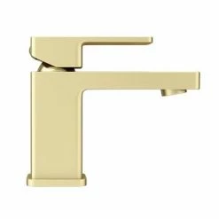 Toreno Modern Brushed Brass Basin Mono Mixer Tap 7 Toreno Modern Brushed Brass Basin Mono Mixer Tap -Toreno Shop TBBTAP d2 460