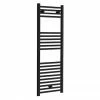 Toreno Black W400 X H1200mm Heated Towel Rail - Straight