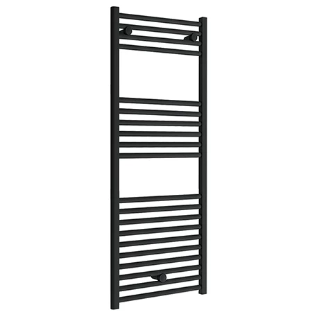 Toreno Black W600 X H1200mm Heated Towel Rail - Straight 1 Toreno Black W600 X H1200mm Heated Towel Rail - Straight