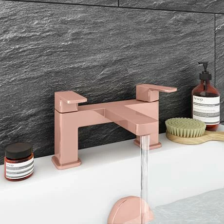 Toreno Modern Rose Gold Bath Filler Tap 2 Toreno Modern Rose Gold Bath Filler Tap - Image 2