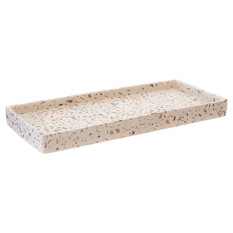 Toreno Terrazzo-Effect Concrete Rectangular Bathroom Accessories Tray 1 Toreno Terrazzo-Effect Concrete Rectangular Bathroom Accessories Tray